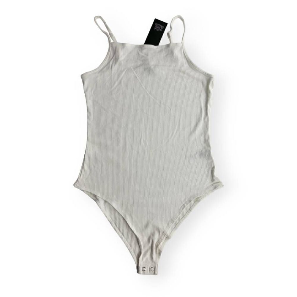 Wild Fable White Bodysuit Spaghetti Strap Medium